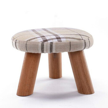 小板凳换鞋凳实木矮凳客厅沙发凳创意穿鞋凳现代时尚圆凳凳子a10 三腿