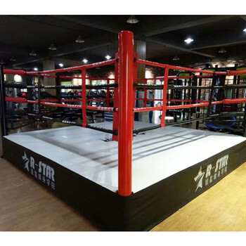 拳击台散打比赛八角笼综合格斗标准落地擂拳台定做训练搏击简易 7/7带