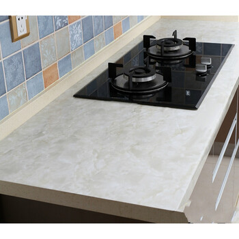 自粘大理石纹橱柜灶台家具翻新贴纸台面地板贴膜厨房吧台墙贴 玉玛瑙