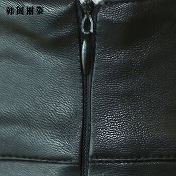 韩阁丽姿2016春秋冬新款女装时尚简约包臀半身裙pu水洗皮裙523 大红色 XXXL