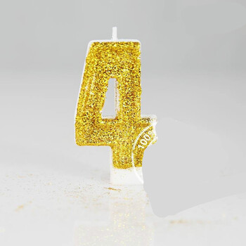 生日蜡烛烟花无烟数字年龄创意蜡烛金色闪粉生日蜡烛闪亮儿童派对周岁
