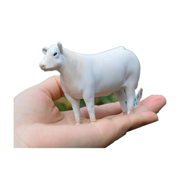 仿真动物 模型玩具 儿童玩具 牛 奶牛 摆件 动物/黄牛/水牛/公牛 白牛