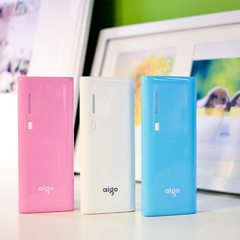 
                                        爱国者（aigo）15000毫安 K150 双USB输出 LED强光手电 苹果/安卓通用 移动电源/充电宝 白色                