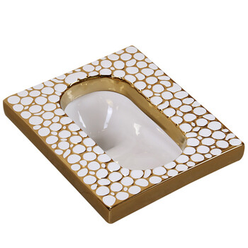 蹲便器水箱套装欧式大便器便盆陶瓷蹲坑整套家用卫生间便池 b款带弯管