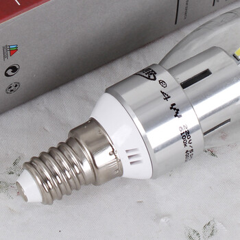 LED节能灯 E14灯泡 水晶灯蜡烛灯泡光源 4W 4W 白光