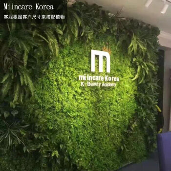 仿真植物墙 绿植墙 背景墙 婚庆花墙 立体屏风 屋顶墙壁装饰植物 miin