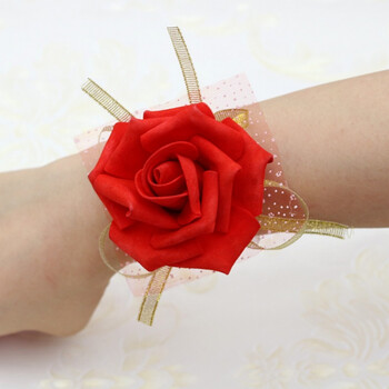 伴娘手腕花 新娘伴娘姐妹团手花 韩式婚礼舞蹈儿童手环花森系结婚六一