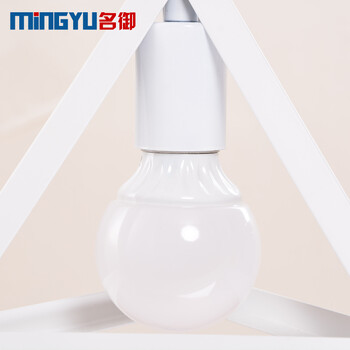 名御现代简约田园个性创意led吊灯 美式工业餐厅酒吧玄关过道吊灯 白色3头长盘--带LED白光