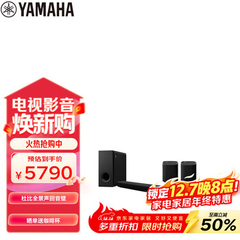 雅马哈（Yamaha）ATS-X500 SET杜比全景声无线环绕音响回音壁家庭影院音响蓝牙WIFI音箱电脑音响