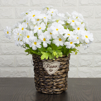 新品郁金香仿真花套装假花装饰客厅餐桌插花摆件绢花塑料花室内 荧光