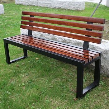 户外公园椅木椅铁艺长条凳广场椅园林座椅休息长椅子商场排椅 支持