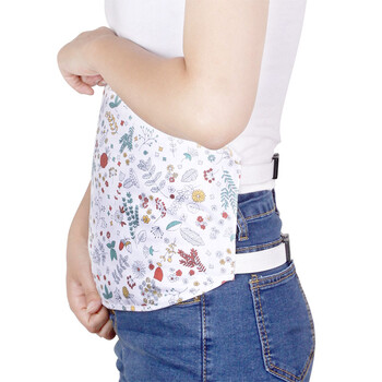 艾怡佳 艾绒护胃肚兜护肚脐护腰带女士棉肚兜成人暖宫暖胃 棉质大碎花