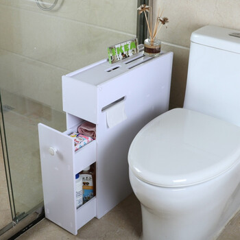 维多宝防水浴室马桶边柜侧柜卫生间可移动夹缝窄柜厕所多层落地收纳柜