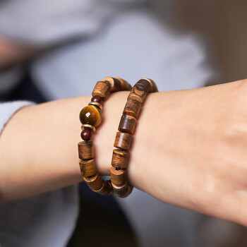 钻至宝越南花奇楠沉香木手串男木质佛珠两圈木珠手链 两圈:手围16厘米