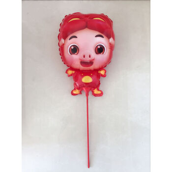 多款异形宝宝气球卡通飘空铝膜气球卡通气球不带绳街卖大动物k 猪猪侠