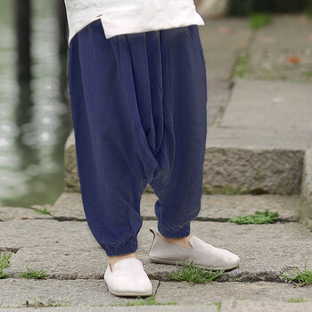 藏青功夫垮裤 130(适合身高130cm左右)