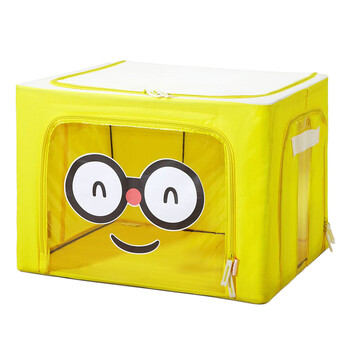 博纳屋 西米家族卡通表情收纳箱 衣物储物箱 布艺整理箱被子储物箱子