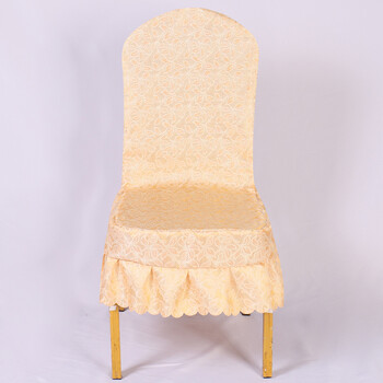 酒店饭店宴会婚庆婚礼宴会会议餐厅连体椅子套布艺罩凳套 b2