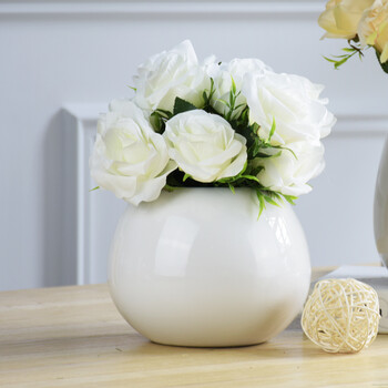 2号瓶(6759) 1支白色玫瑰