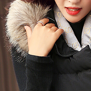 OVBE 2015秋冬装新款韩版修身真毛领连帽羽绒棉服马甲女 黑色 XXL