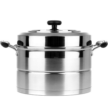 劳特斯立厨不锈钢单层蒸锅 韩式不锈钢26CM蒸锅 LTS/119-D2-26cm