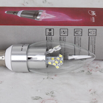 LED节能灯 E14灯泡 水晶灯蜡烛灯泡光源 4W 4W 白光