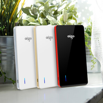 
                                        爱国者（aigo）N6充电宝移动电源超薄便携10000毫安聚合物电芯适用于苹果小米 LED强光手电 白色金边                