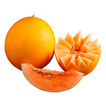 域沃粮田 民勤金红宝蜜瓜 黄金甜瓜 新鲜水果 3枚 9-10斤