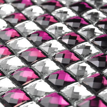 玻璃马赛克 钻石 拼图背景墙 卫生间 瓷砖 银色 紫色 ss-03 ss-08混合