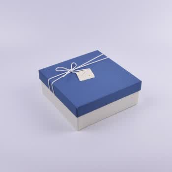 大号礼品盒正方形生日礼物包装盒大号礼物盒商务礼盒包装纸盒 蓝色