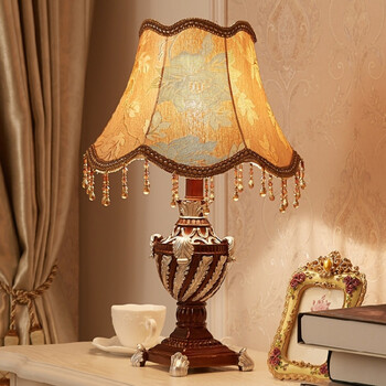 欧式台灯卧室床头灯创意温馨公主田园遥控台灯结婚礼物婚房灯装饰