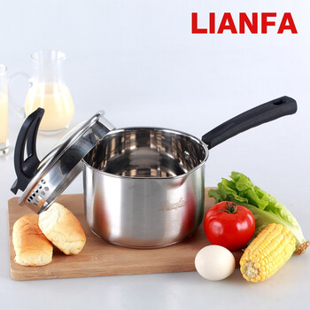联发（lianfa）奶锅不锈钢不粘锅小奶锅煤气灶电磁炉通用小锅LFNG16 16CM