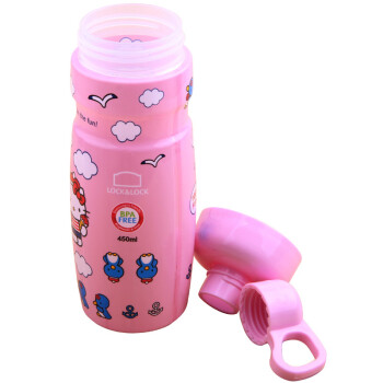 乐扣乐扣 Hello Kitty 儿童指环杯 HAP746-MKT 粉色 450ml