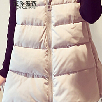 花泽漫衣 马甲女2016秋冬装新款韩版短款时尚保暖显瘦大毛领连帽背心外套 女H6947 酒红色 XL