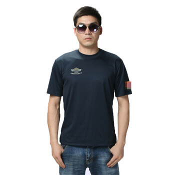 夏季海军圆领衫训练服海军体能服上衣 藏青色 170/92-96