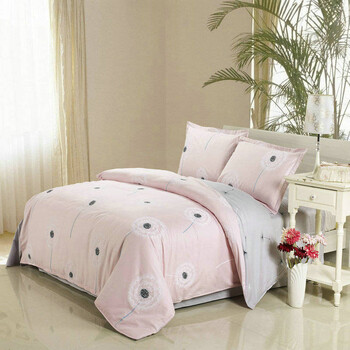 霂咔 全棉床单被罩三件套学生床单人床j床品套件 蒲公英 其他