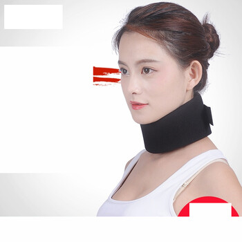 颈托 护颈带固定颈托护颈椎 颈护颈带 颈椎护脖 增强款黑色 m