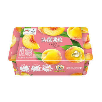 伊利 单果粒 黄桃 90g*8杯 风味发酵乳酸奶酸牛奶