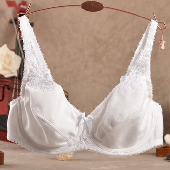 大罩杯文胸 女士大码内衣 白色款胸罩 d e f杯 白色 75c