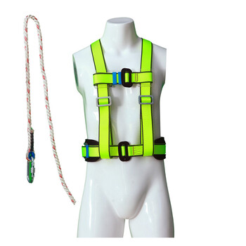 宏建hj 安全带 三点式 荧光绿 工人安全带 10条装 ccjc