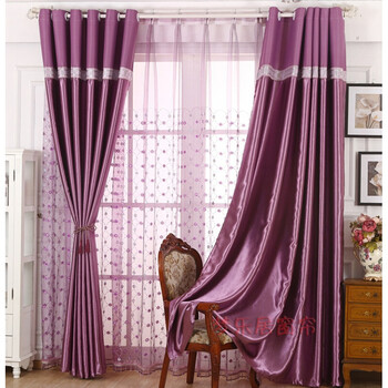 成品遮光窗帘色布料客厅卧室阳台书房简约隔热接高定制窗帘 宽3.0*3.