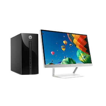 惠普/hp 251-150cn 台式整机 21.5英寸高清显示屏 win10 黑色)