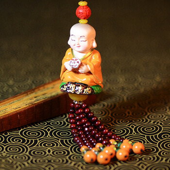 觉 汽车挂件 汽车摆件内饰车载装饰用品车后视镜 q佛心想事成车挂