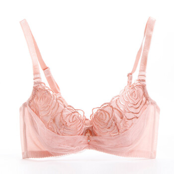桑扶兰 刺绣文胸 聚拢调整型内衣 胸罩 奶罩 wak1509s 粉色pl c75