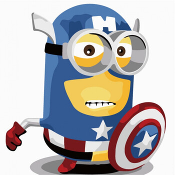 2018新款diy数字油彩画卡通动漫儿童涂色油画学生手工填