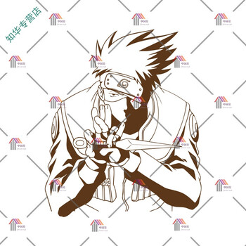 火影忍者卡卡西卡通动漫画人物墙贴男生宿舍卧室创意装饰贴纸贴画