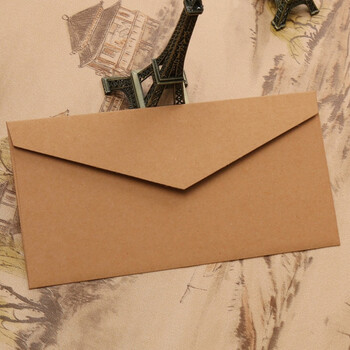 信封定制5号烫金logo唯美简约西式情书创意复古 信封信纸套装 5个纯色