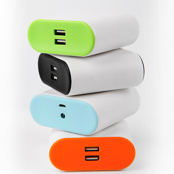 爱国者（aigo）移动电源S1 双USB10000mAh 小巧充电宝 蓝色