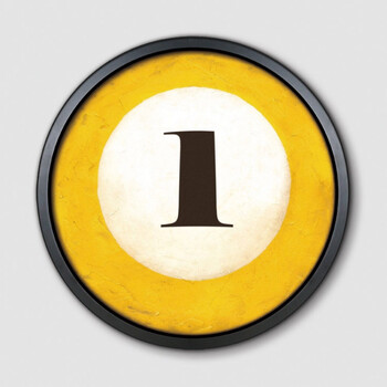 创意圆形台球室装饰画挂画娱乐休闲会所桌球厅海报壁画