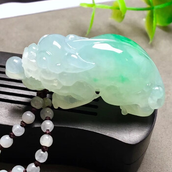 翡翠貔貅玉吊坠男女高端翡翠挂件缅甸天然玉石a货一物一证礼物